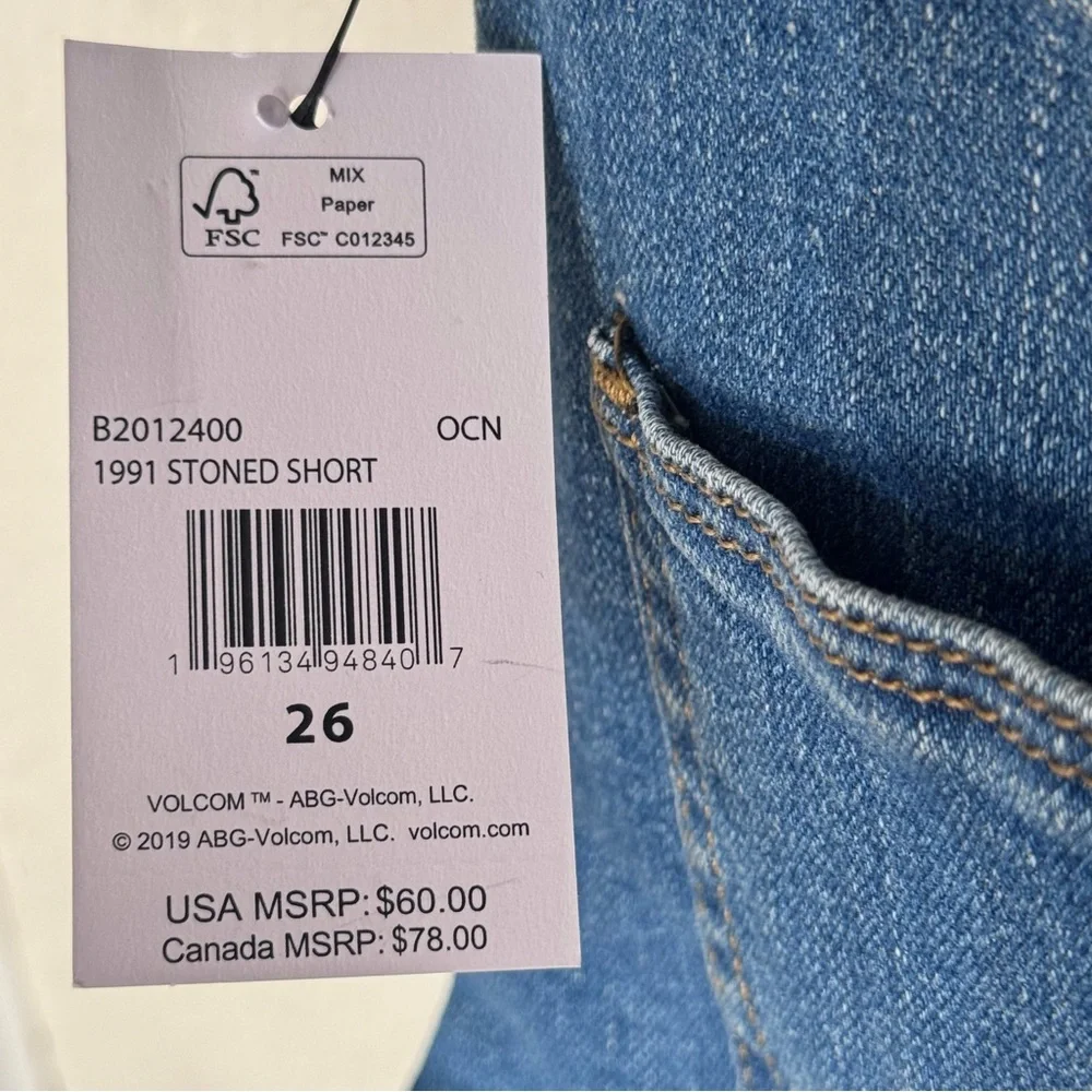 NWT Volcom Midrise‎ Cutoff Denim Shorts